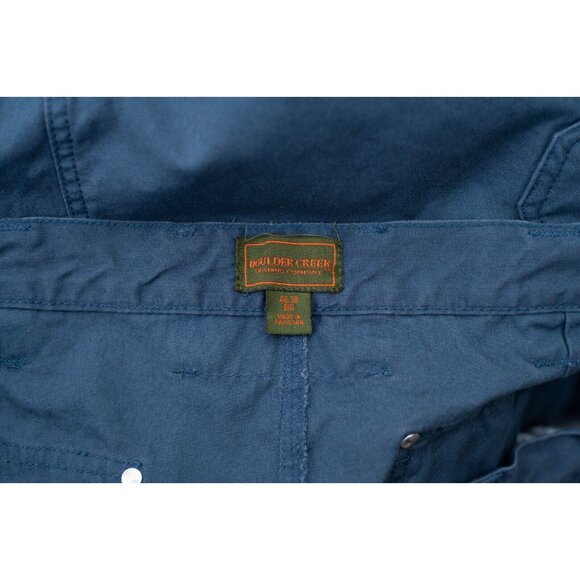 Boulder Creek Pants Men Big 44/26* Carpenter Outdoor Camping Gardening Teal Blue - Picture 6 of 7